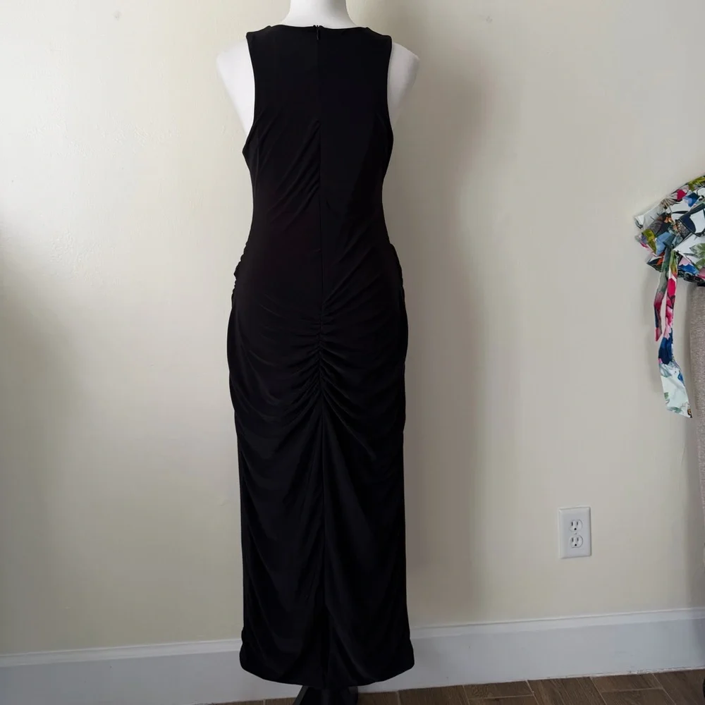 Club L London Black Sleeveless Maxi Dress - Picture 2 of 4